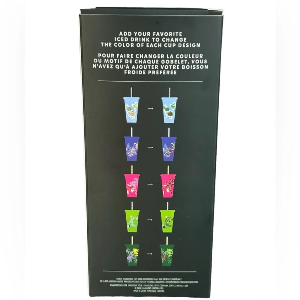 New Starbucks Holiday Reusable Color Changing Cold Cups